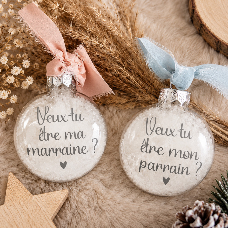 Boule de Noël personnalisée – Veux-tu...