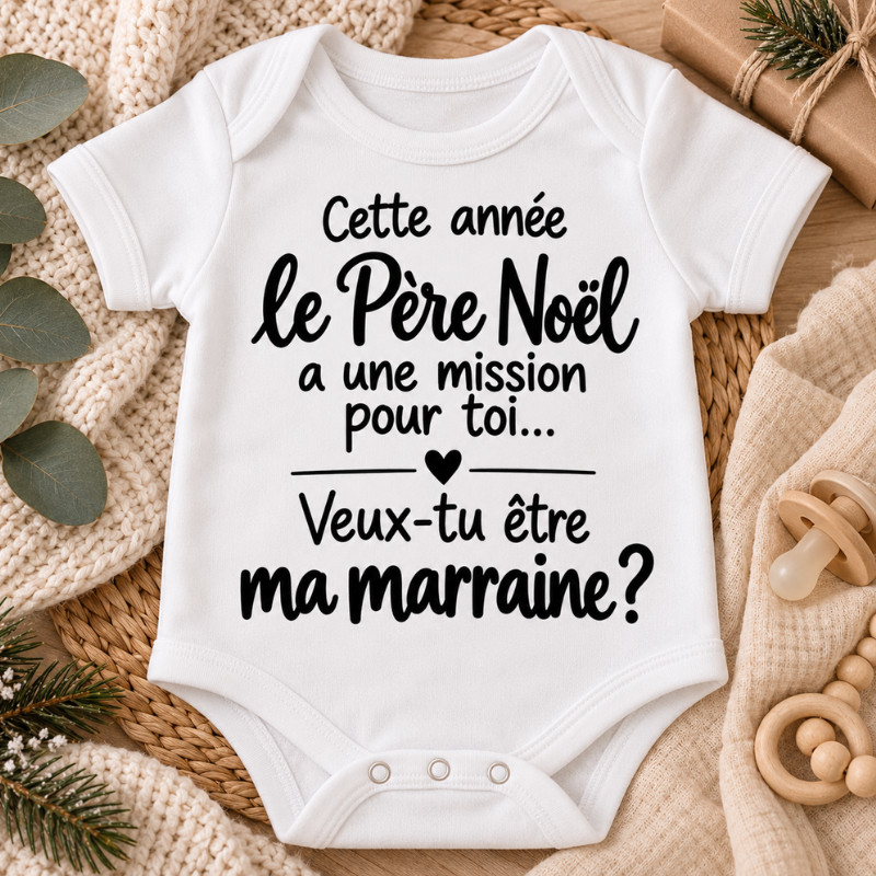 Body bébé Noël – Demande marraine...