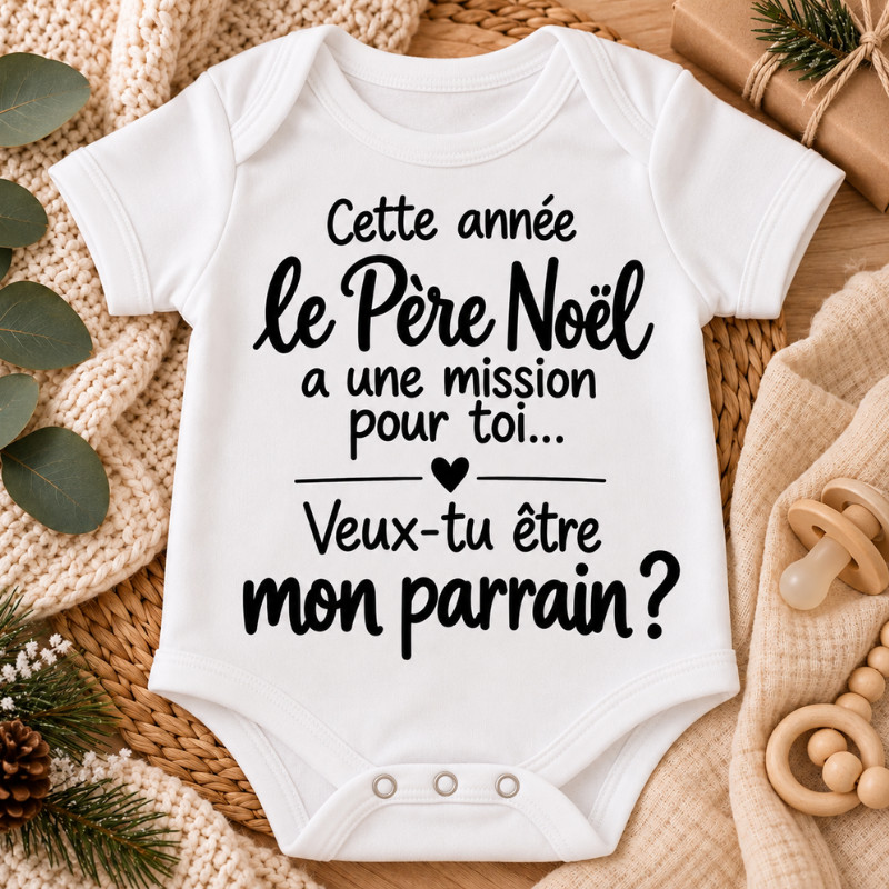 Body bébé Noël – Demande marraine...