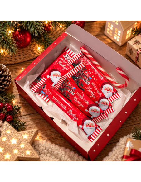 Mini Box de Noël Gourmande Personnalisée – Chocolats & Friandises