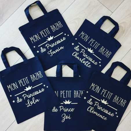 Mini Sac mon bazar de princesse personnalisé