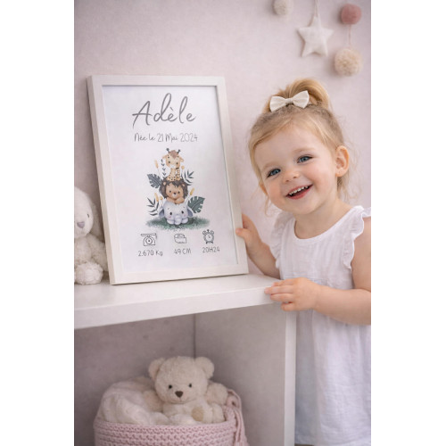 cadre naissance personnalisé